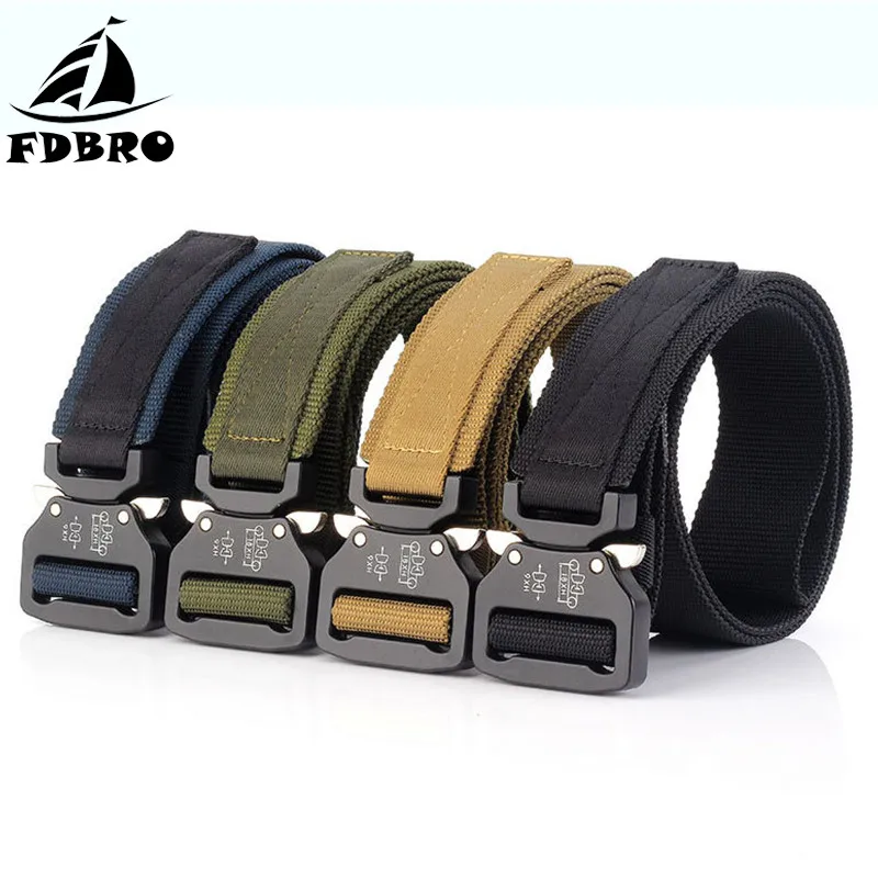 FDBRO Регулируемый охотничий походный армейский быстросъемный нейлоновый ремень