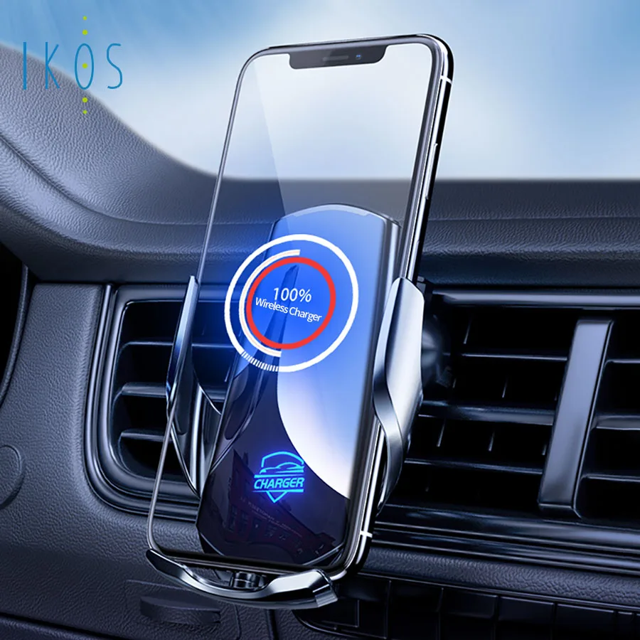 

15W Car Phone Holder For All Mobile Phones Car Wireless Charger Automatic Induction For iPhone 12 11 Samsung S20 Ultra s21 S10