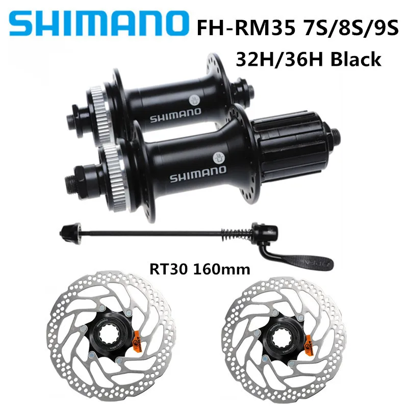 SHIMANO FH-RM35 концентратор горный велосипед 7 S/8 S/9 скорость универсальный замок дисковый тормоз карта быстросъемный вал 32 H/36 H и RT30 160 мм диск