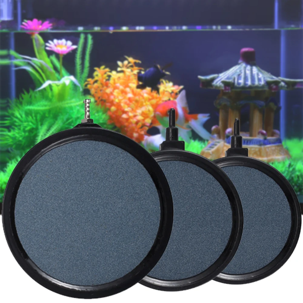 Fish Tank Pond Hydroponic Pump Disc Air Stone Plate Disk Bubble Airstone Diffuses Supplies | Дом и сад