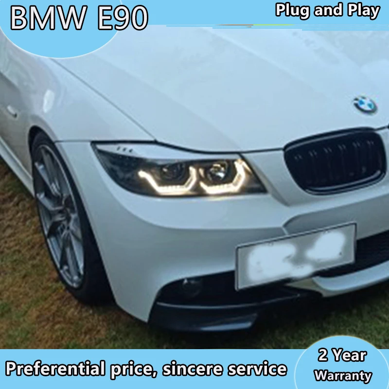 Автомобильная фара для BMW E90 330I 320I 318i светодиодная ангельские глазки 2005 2012 года