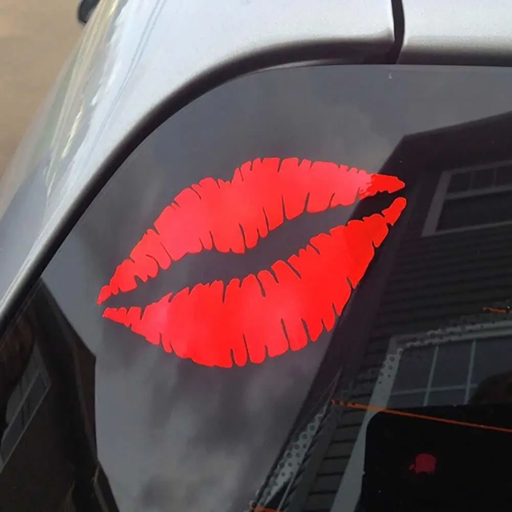 

1 Pcs Auto Car Stickers Sexy Lips Kiss Reflective Car Vehicle Body Window Laptop Decals Sticker Decor