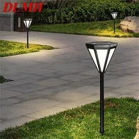 dlmh outdoor contemporary simple lawn lamp black led lighting waterproof home for villa garden