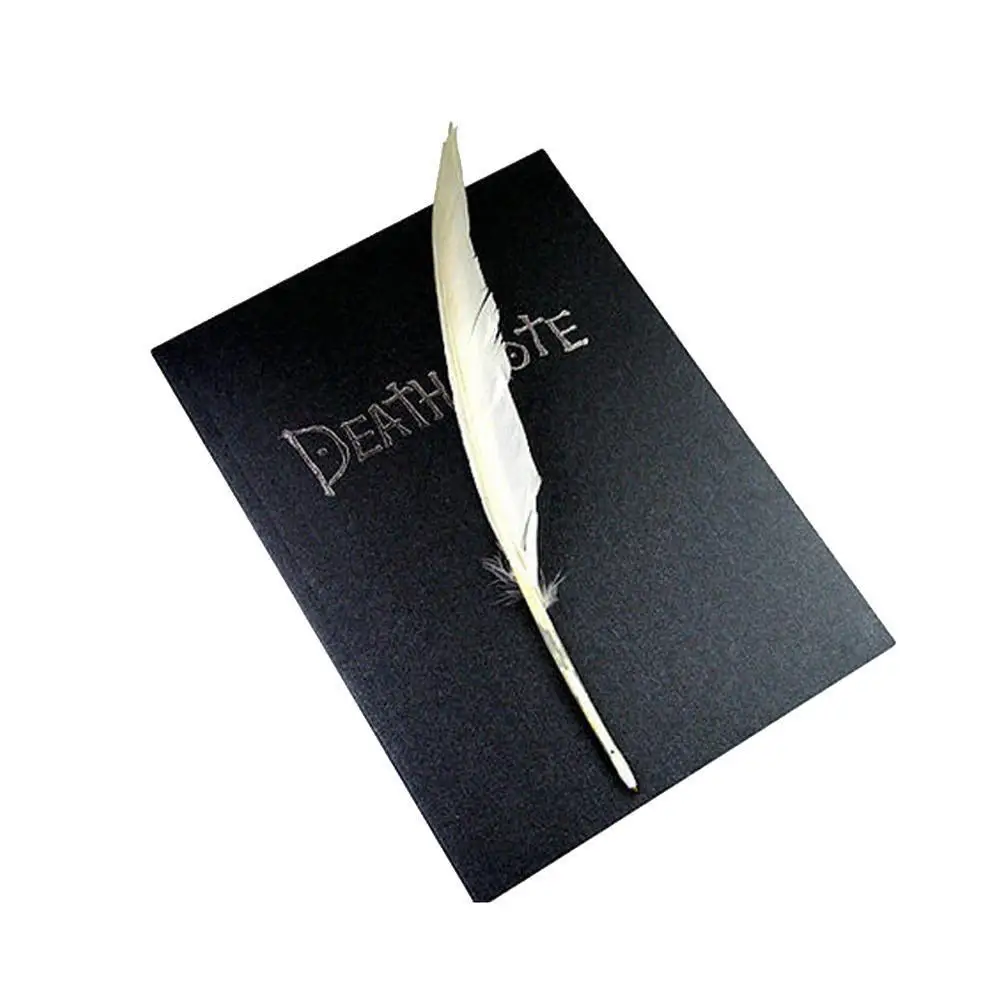 

1PC Death Note Book Cosplay Notebook Journal Diary+Feather Theme Stationery Anime Supplies Notebook M0O7