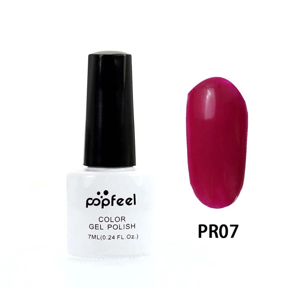 Горячая Мода 7 мл Лак для ногтей Цветной Гель лак LED & UV отмачиваемый косметические