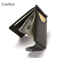 mens card holder case flip business blocking card case id hasp purses porte monnaie homme driving license 2021 new bring male