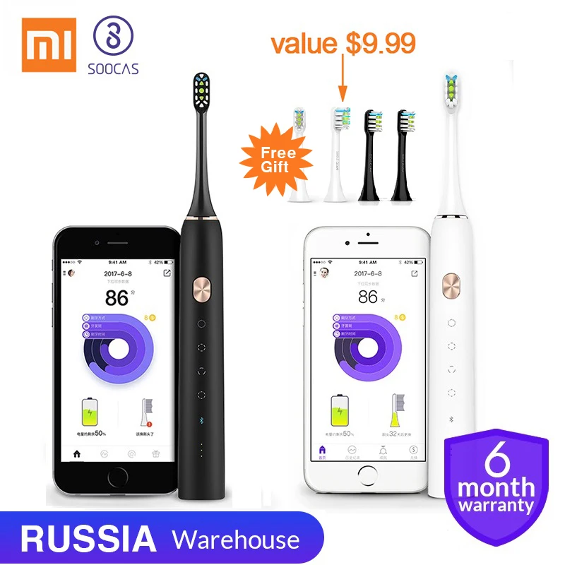 

Soocas X3U X3 X5 Toothbrush Heads X3U V1 Tooth Brush Head original Sonic Electric Replacement Tooth Brush heads