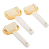 3 piece fondant dough roller knife plastic cookie press round and square rolling pins baking decoration