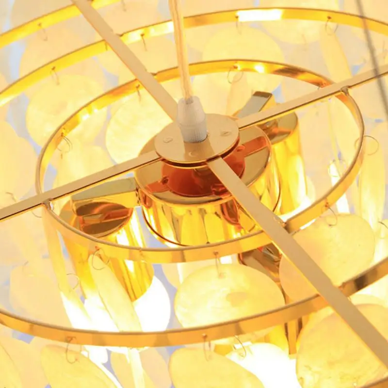 

Modern Nature shell chandelier Bedroom Kitchen Dining room hanging lamp lustre salon art decor chandelier indoor home lighting