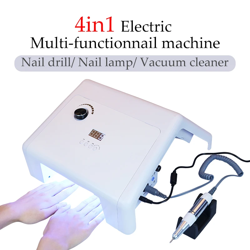 

80W Nail Suction Dust Collector Nail Lamp Nail Dryer For Curing UV Gel Nail Tools Automatic Sensing 10s Quick-Drying Art Tools