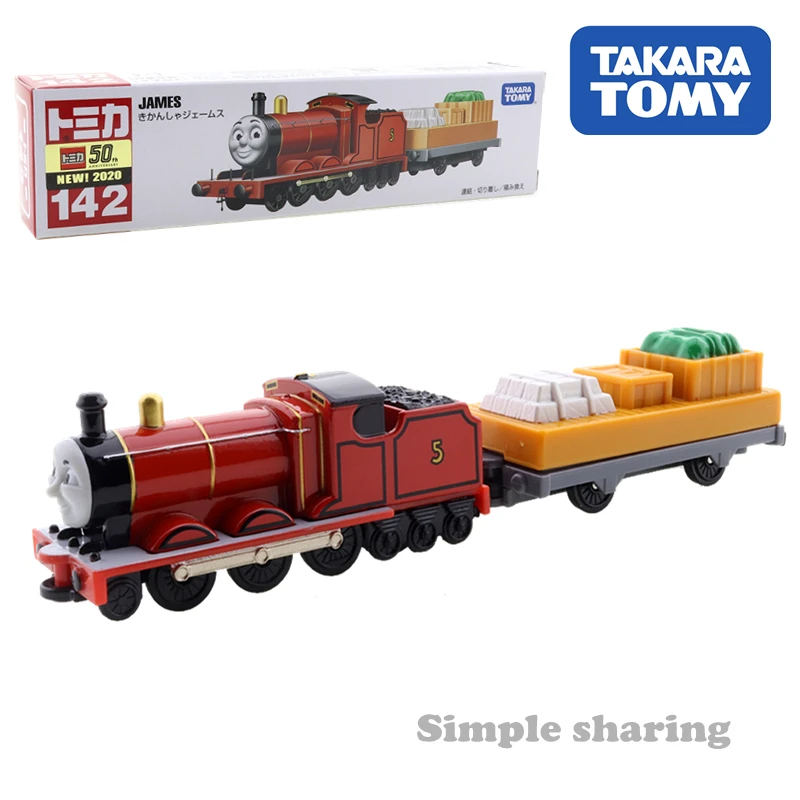 

Takara Tomy длинный тип Tomica No.142 Джеймс Танк двигатель дети игрушки моторные автомобиль литье под давлением металлическая модель