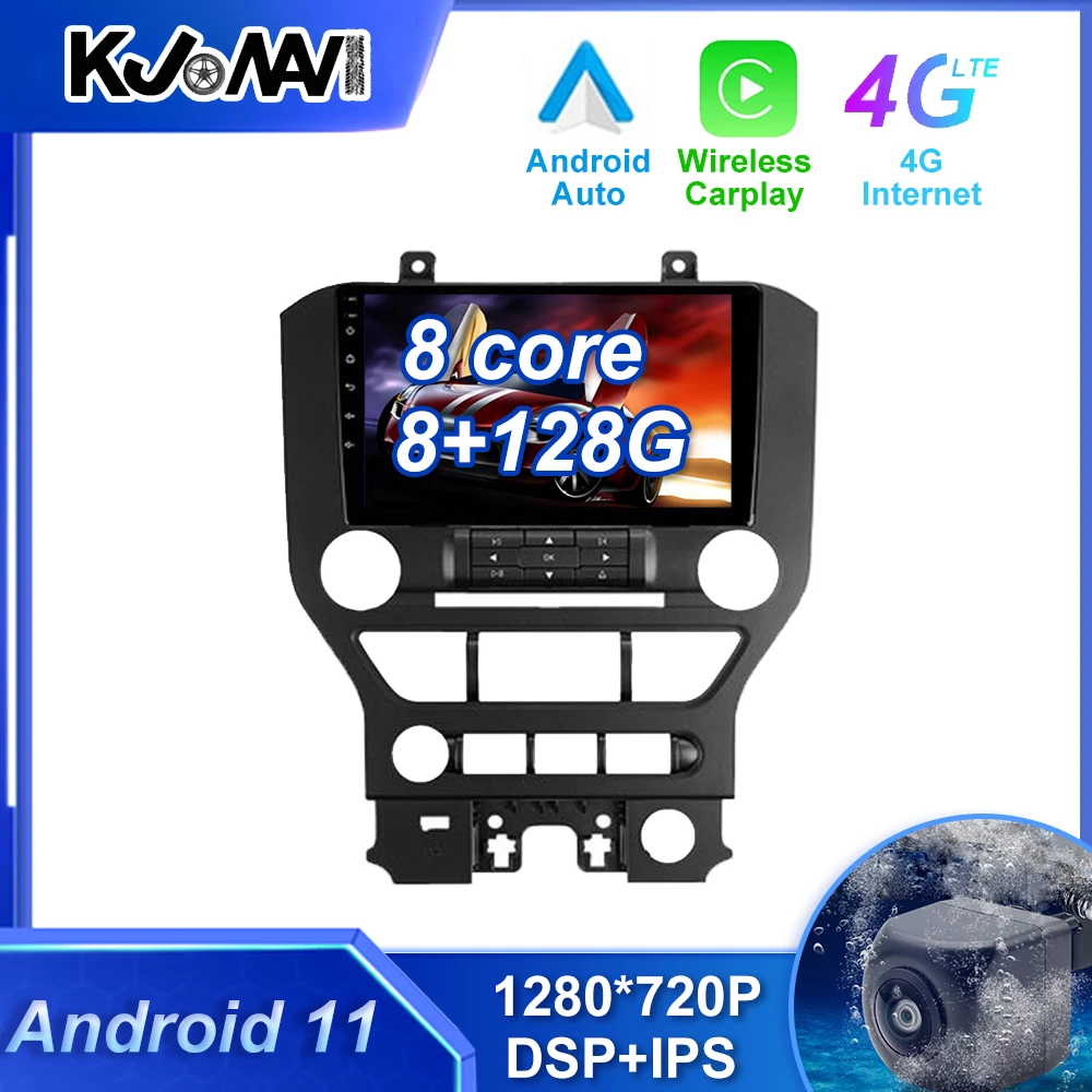 

DPS Carplay Android 12 Car Radio Multimedia Stereo Player WiFi GPS Navigation For Ford Mustang