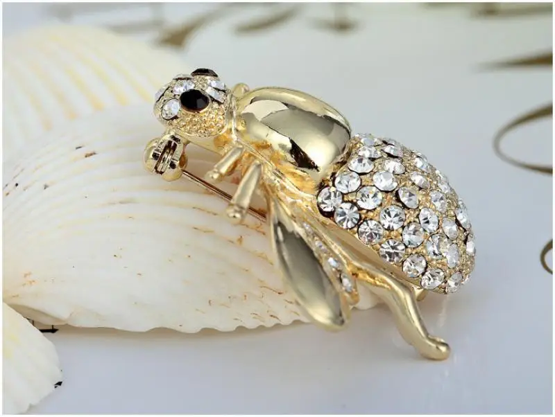 Распродажа женская мода новые хрустальные стразы новинка пчела насекомые