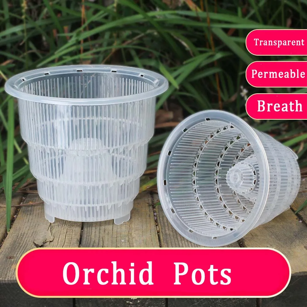 Цветочный горшок для суккулентов Прозрачный Орхидея специальный из дышащего