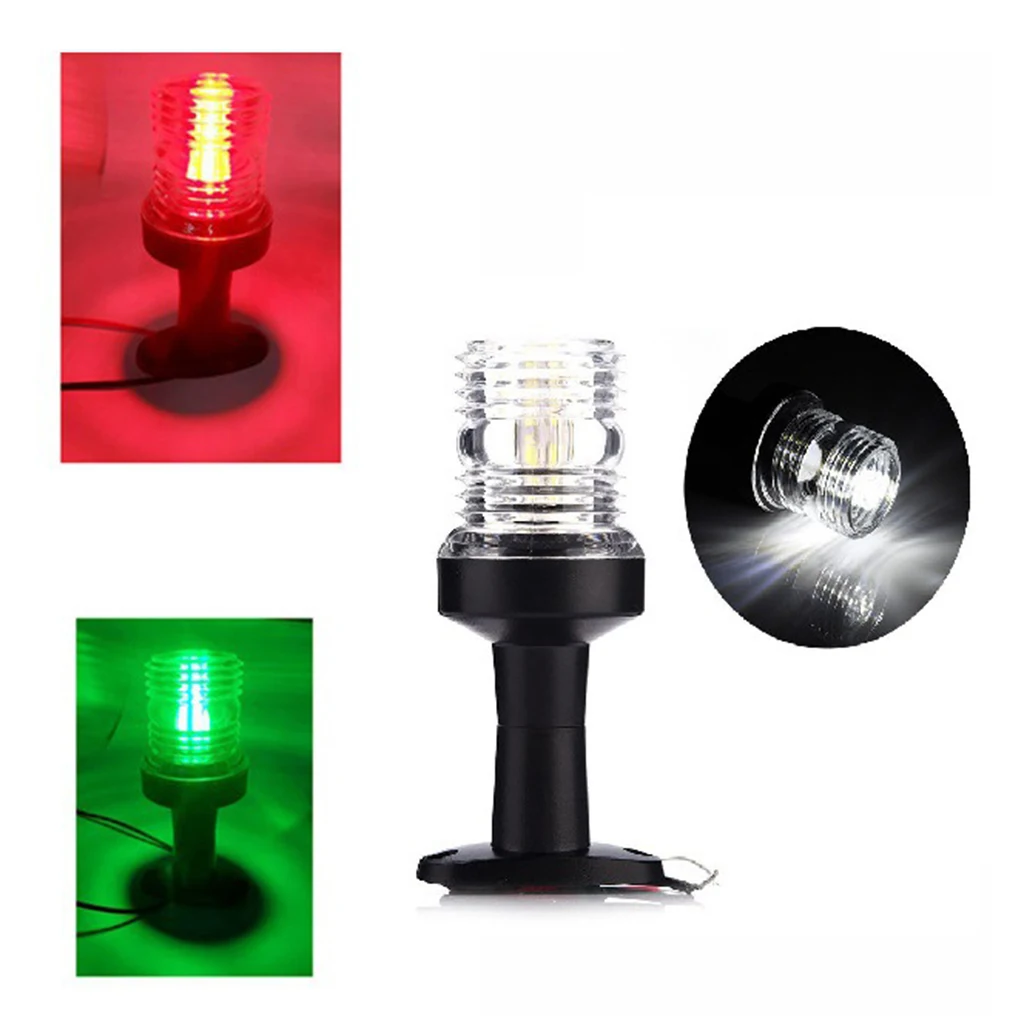 

Marine Boat Yacht Stern Light Round 360 Degree Red LED All Around Anchor Light