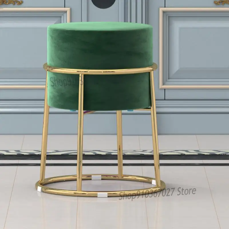 Табурет для дивана креативный сетчатый стул гостиной простой модный круглый