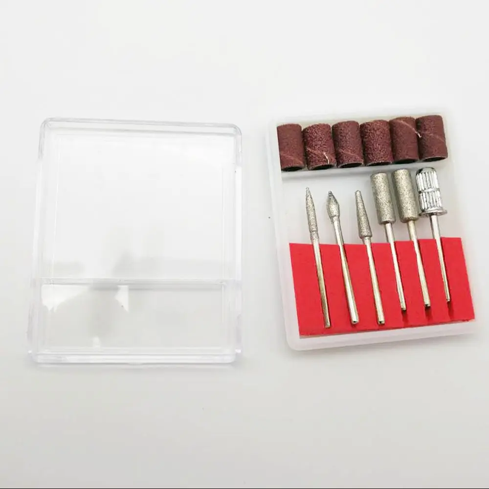Набор наждачных фрез для дизайна ногтей 6 шт. набор полировки инструменты