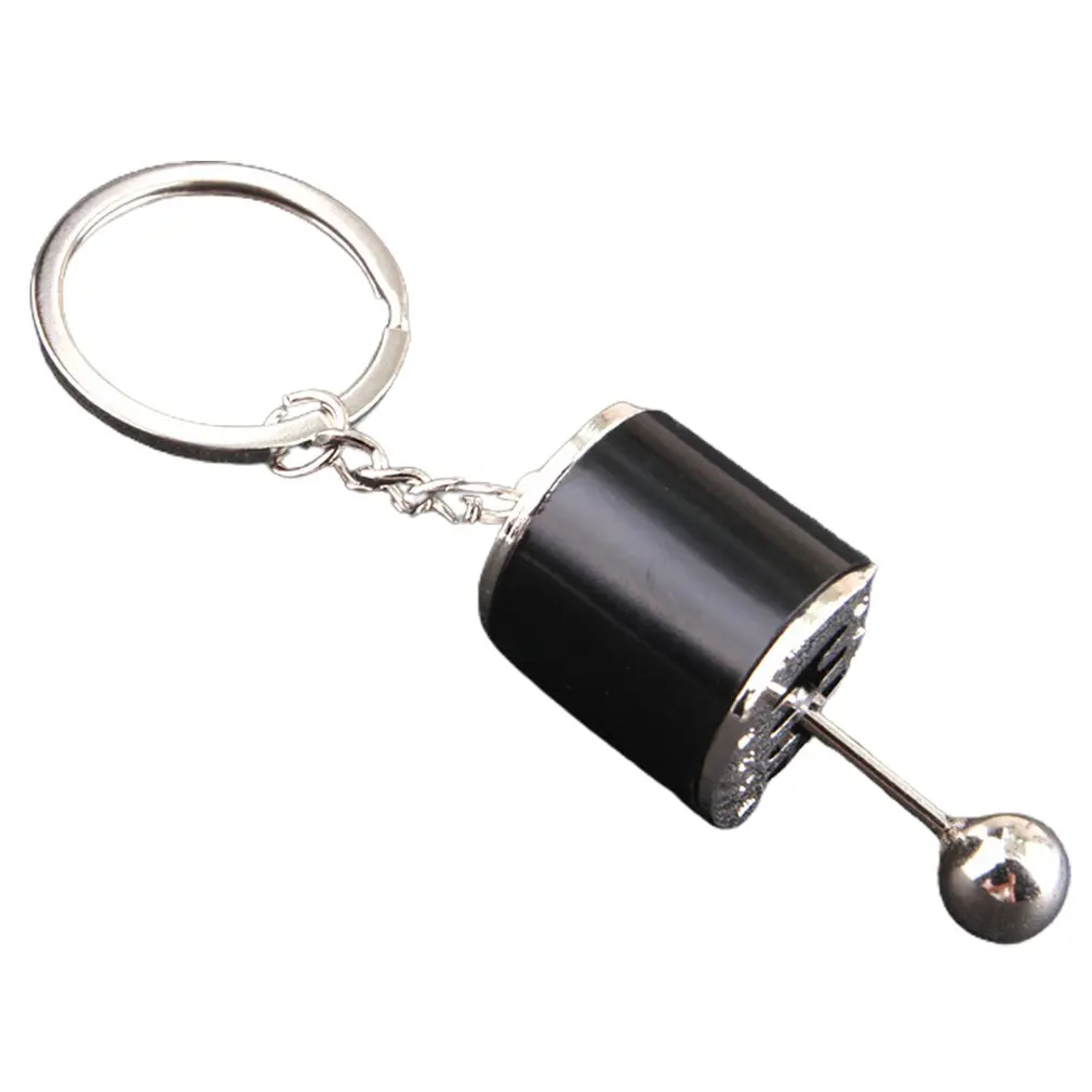 

Creative Car 6 Speed Gearbox Gear Head Keychain Manual Transmission Lever Metal Key Ring Car Refitting Metal Pendant Keychain