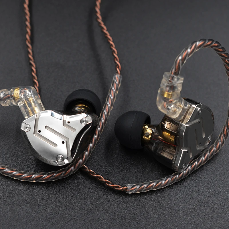 KZ ZS10 PRO 1DD + 4BA HIFI металлическая гарнитура гибридные наушники вкладыши Спортивная