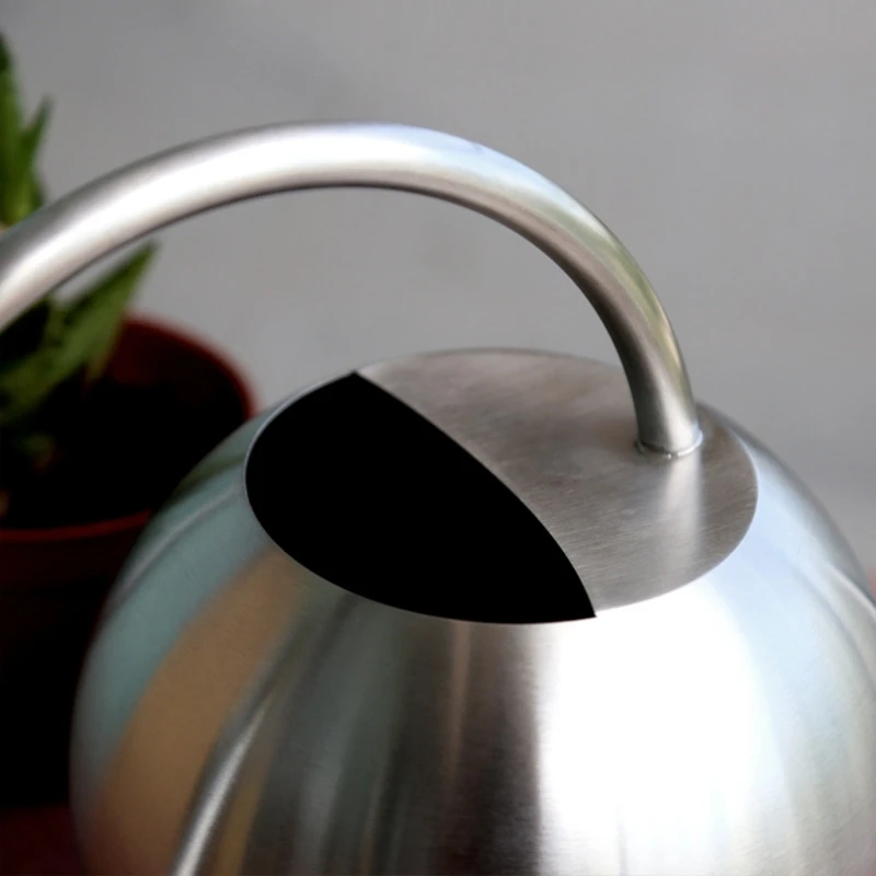 

1L Stainless Steel Watering Can Garden Flower Plants Long Mouth Sprinkling Pot G6DA