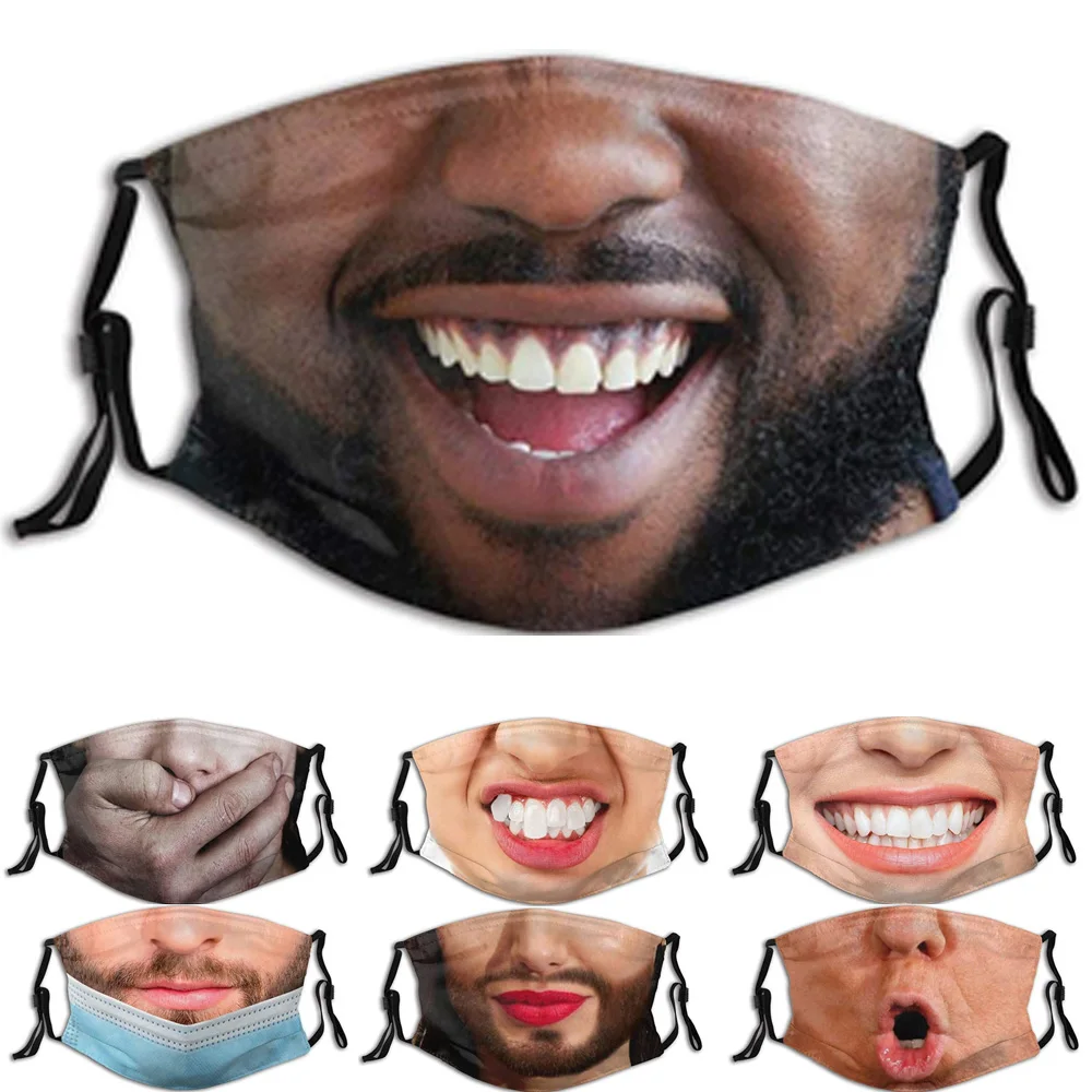 Маски для Хэллоуина с забавным выражением женщин и мужчин уличные спортивные