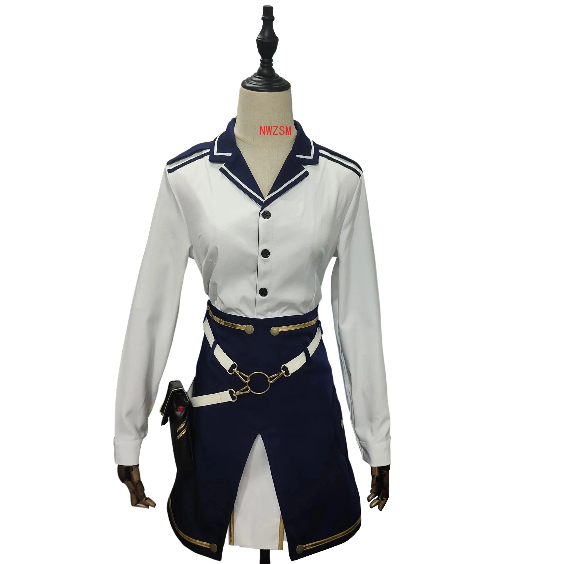 

Anime 86-EightySix- Vladilena Milize Cosplay Costumes 86eightysix Long Light Blue Bloody Regina Wigs Cosplay Boots Halloween