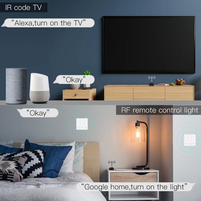 

Tuya WiFi IR Remote Controller Mini Smart Home Remote Control Switch For TV Air Conditioning Voice Control For Alexa Google Home