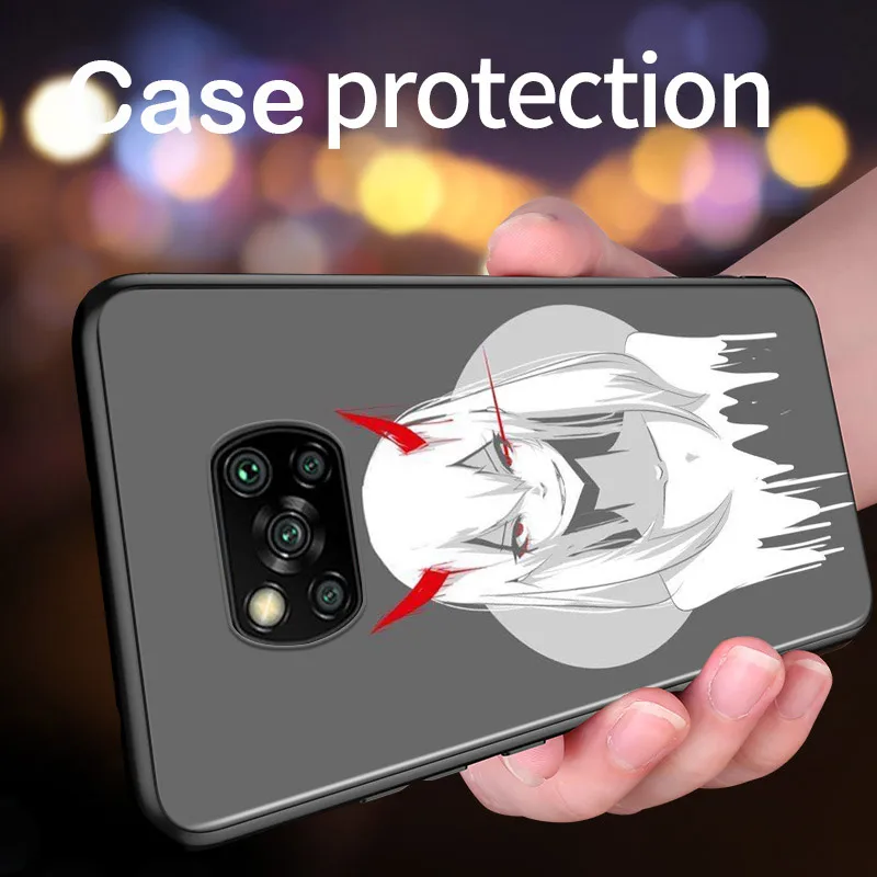 zero two darling in the franxx for xiaomi poco x3 nfc m2 x2 f2 c3 m3 pocophone f1 pro mi play mix 3 a2 a1 6 5 lite phone case free global shipping