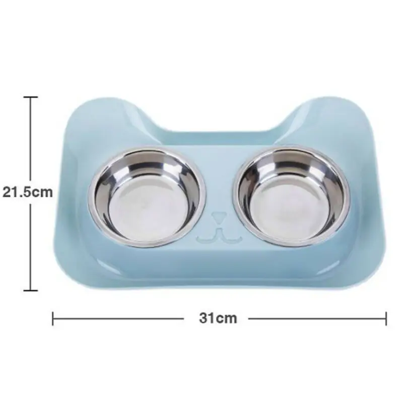 Pet Нескользящие корма из микрофибры кормушка для собак кошек Еда воды двойной
