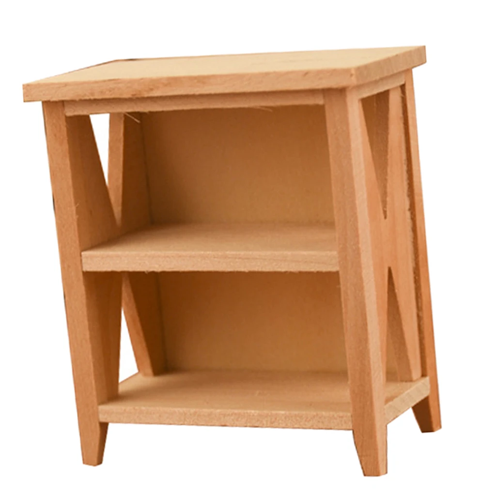 

Miniature Wood Display Rack for 12th Dollhouse Furniture Decoration Toys