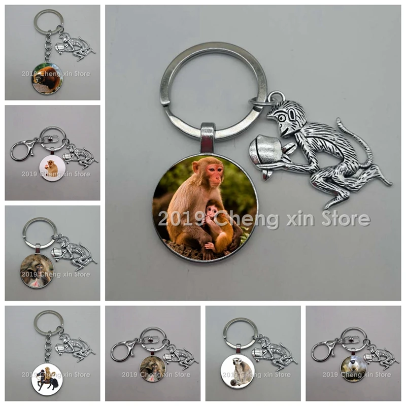 Брелок в виде обезьяны мужские и женские сувениры | Украшения аксессуары