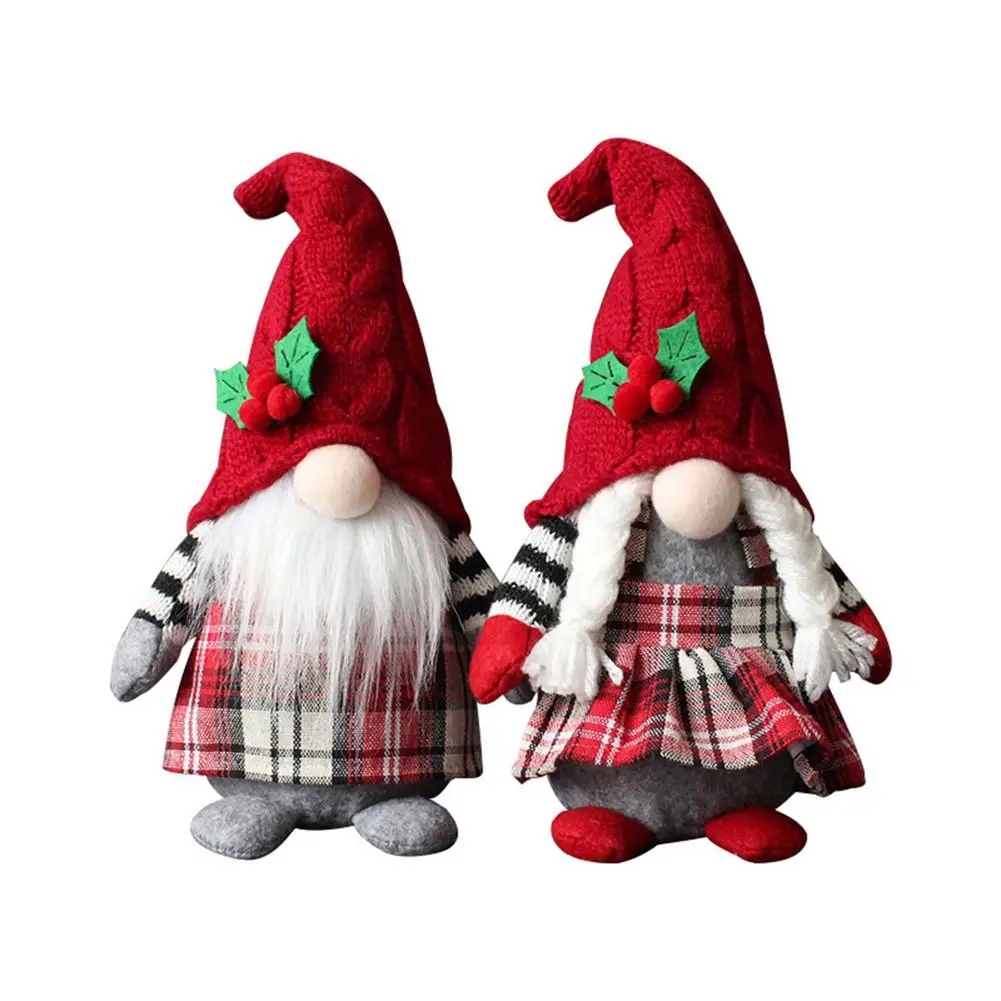 

New Year 2022 Christmas Swedish Gnome Santa Plush Toys Doll Christmas Ornaments Party Decoration Navidad Xmas Gift For Men Kids
