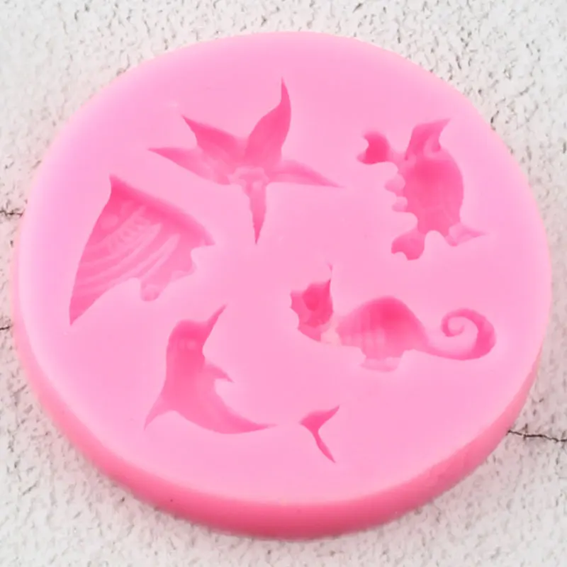 Силиконовая форма для морской лошади морская звезда дельфин кекс Topper