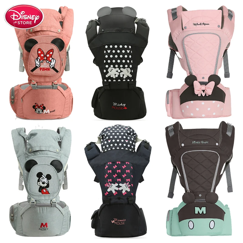 

Disney Ergonomic Baby Carrier Infant Baby Hipseat Carrier Front Facing Ergonomic Kangaroo Baby Wrap Sling for Baby Travel Bags