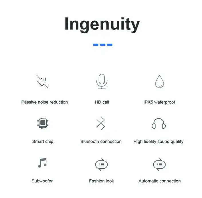 Беспроводные спортивные наушники BEESCLOVER с микрофоном L15 мини-наушники-вкладыши