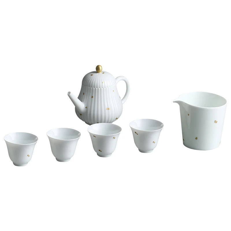 

Portable Travel Luxury Tea Set Office Simple Modern Manual Gong Fu Teaware Sets Creativity Ceramics Conjunto Kitchen ED50CJ