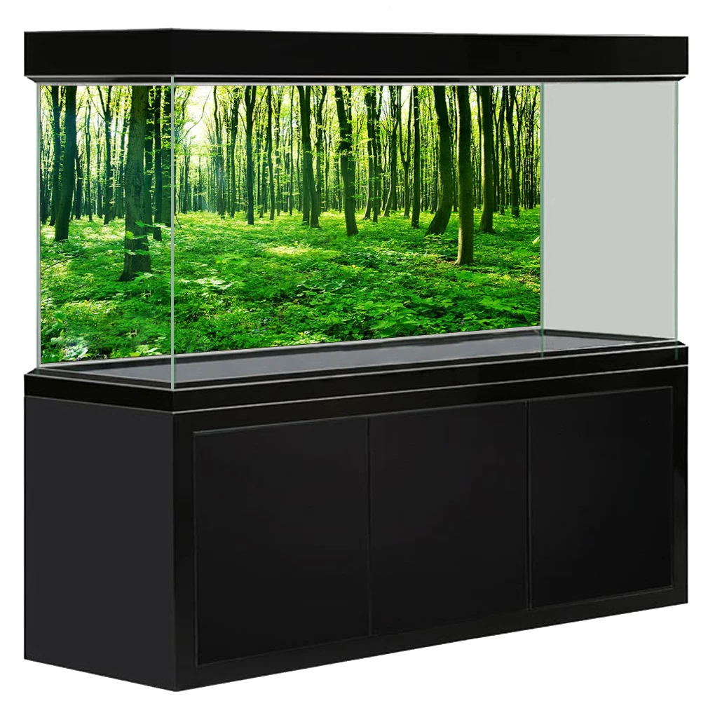 

[JX-9813] аквариумный фон с высокой четкостью, серия Forest, декоративная наклейка для аквариума, поддержка изображения и размера по индивидуально...