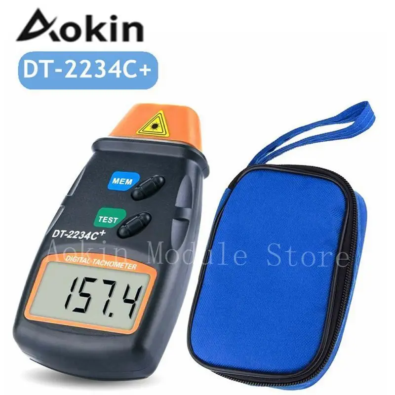 

DT-2234C+ Non-Contact Digital Auto Range Laser Photo Tachometer RPM Measure Tool With Bag