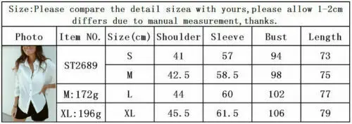 Женская блузка с отложным воротником Повседневная белая в офисном стиле длинным