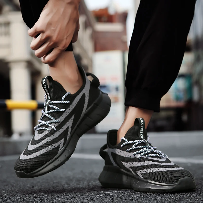 

Men Casual Shoes Sneakers Fashion Light Breathable For Leisure Black Mens Hot Sale Sneaker Man Shoe Causal Zapatos Casuales