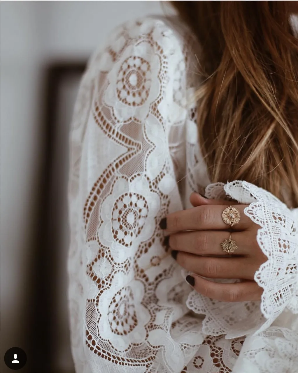 

2021 summer new fashion sexy perspective long-sleeved stand-up collar lace shirt long sleeve shirt women