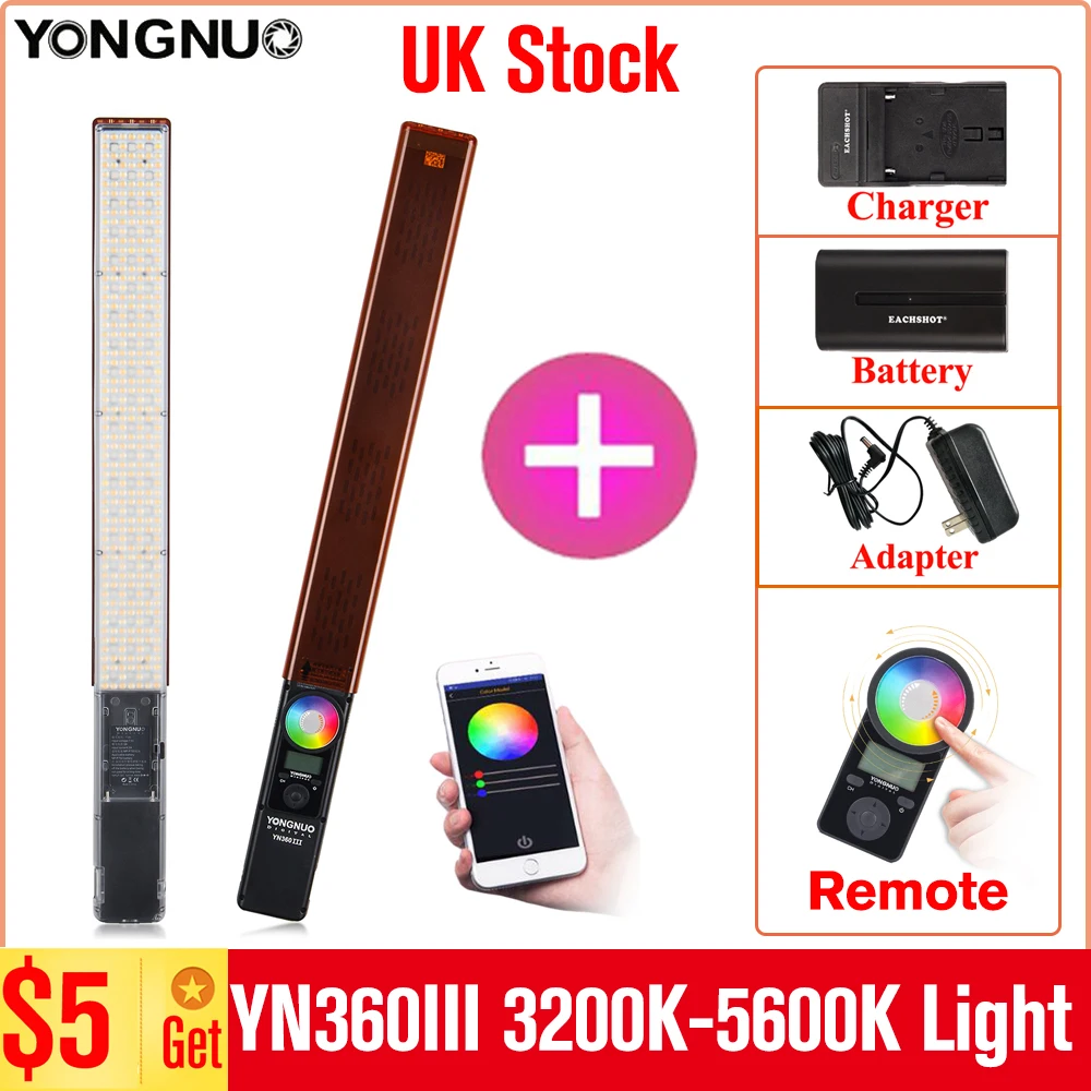 Yongnuo YN360 III YN360III ручной 3200K-5600K RGB цветной светодиодный светильник для льда YN360 YN360II ручной светодиодный светильник Yongnuo YN360 III YN360III ручной 3200K-5600K RGB цветной светодиодный светильник для льда YN360 YN360II ручной светодиодный светильник