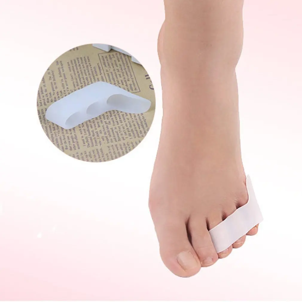 Силиконовый разделитель для ноги ортопедическая поддержка 3 отверстия маленький