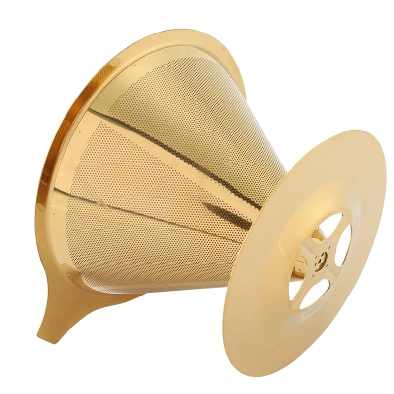 Акция! Двойная Стенка из нержавеющей стали титан золото наполнитель кофе