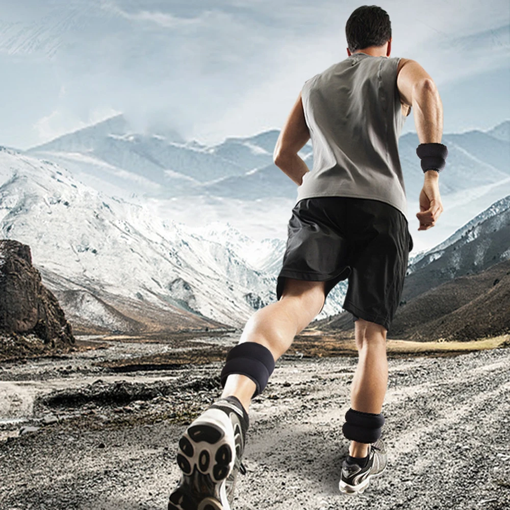 

Lixada 1-4KG 2PSC Adjustable Ankle Weight Support Brace Strap Thickening Legs Strength Training Shock Guard Gym Fitness Gear