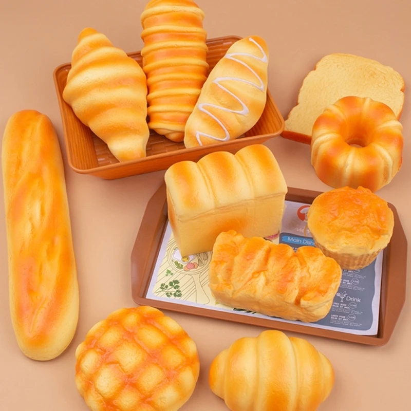 

Children Cute Toys Fake Food Artificial Bread Fake European Bread Play House Toys Simulation Bread (1pcs)