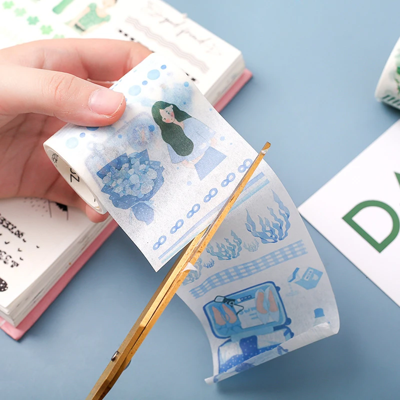 Креативная Kawaii лента для маскировки милая DIY Ручная учетная декорации Washi дневник