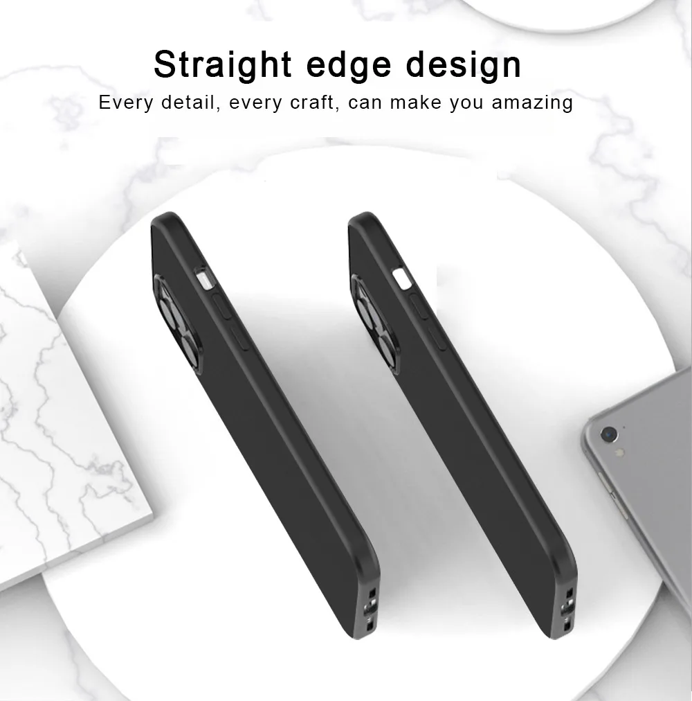 

Luxury Marble Cover For iPhone 12 Pro 11 Pro Max SE 2020 X XR XS 7 8 6s Plus Phone Cases Matte Black TPU Soft Coque Funda Capa