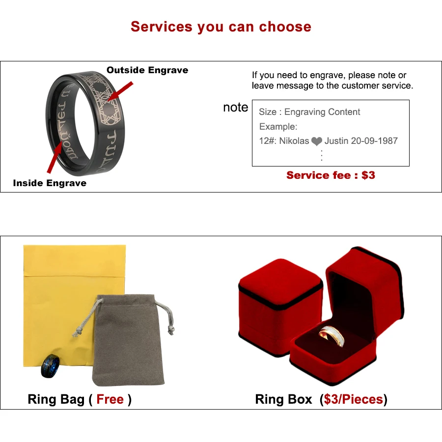 Черный твердосплавный Кольца Супермен логотип выгравирован для мужчин и женщин