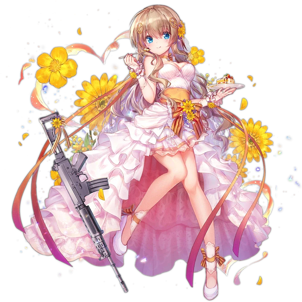 

Custom made/size Girls Frontline White Day FN-FNC Cosplay Costume FN-FNC bride wedding dress female